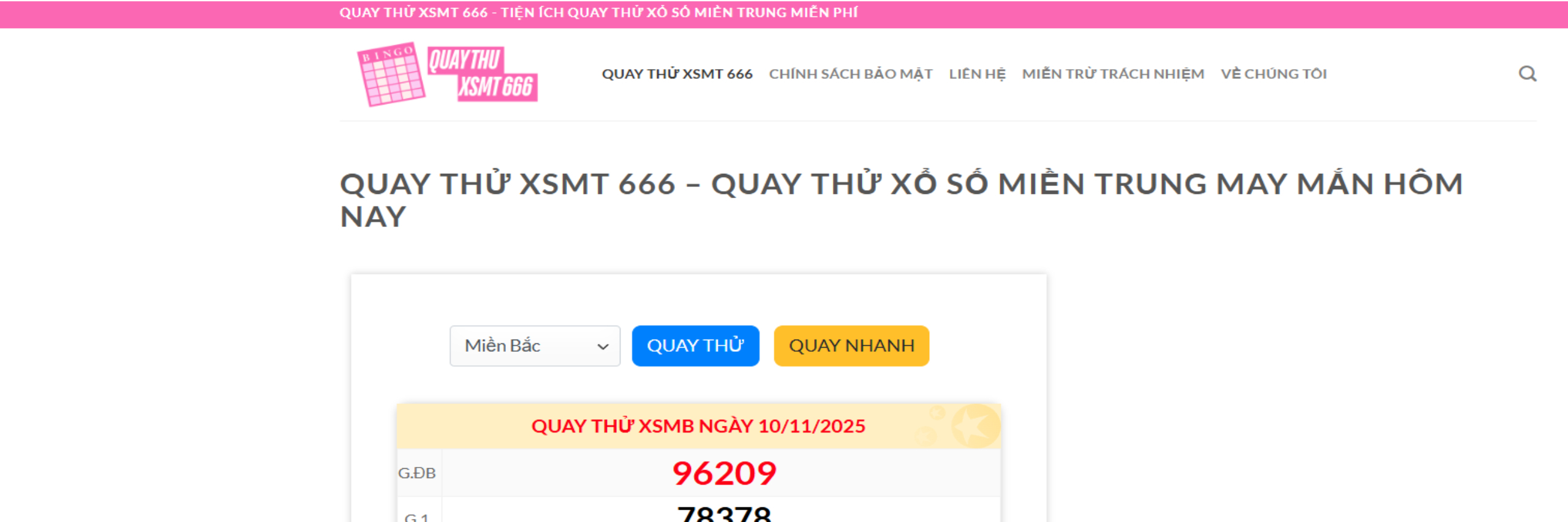 creator cover Quay Thử XSMT 666