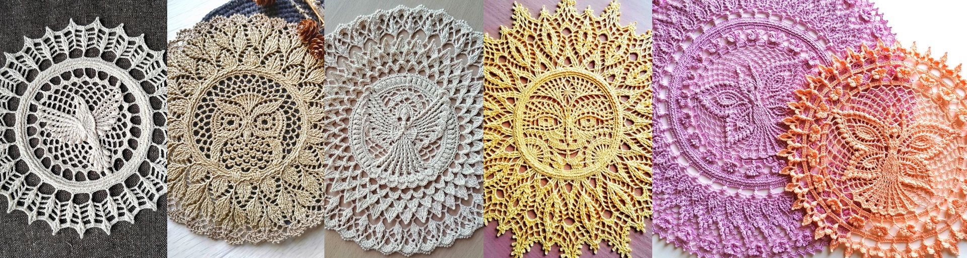 Салфетка Сова крючком - Owl crochet doily - Daria Dubchak - Дарья Дубчак | Boosty