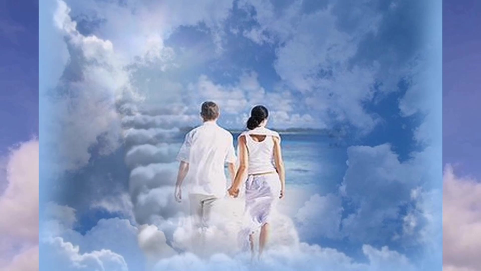 Друг облака. Влюбленные в облаках. Человек на небесах. Влюбленные в небо. Душа в раю.
