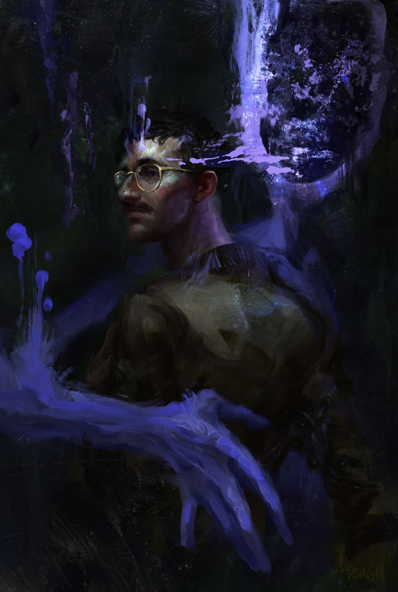 Disco Elysium styled SIGNATURE SKILL Commission Aseagull Boosty