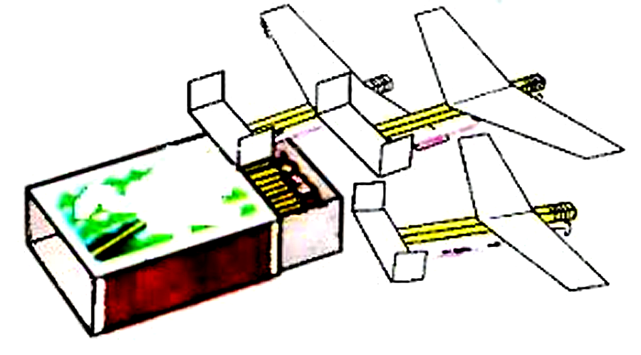 Самолёты из спичек, планер, биплан, параплан