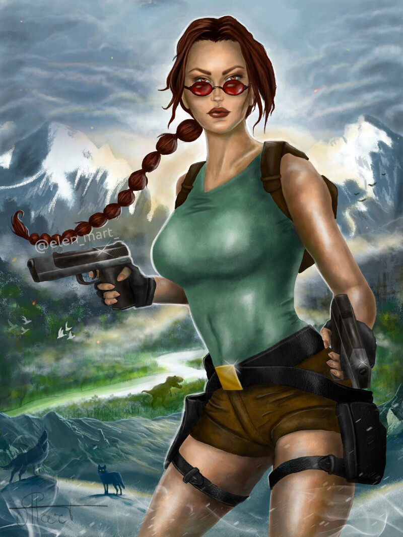 Tomb Raider 1996, fanart - Алёна Март | Boosty