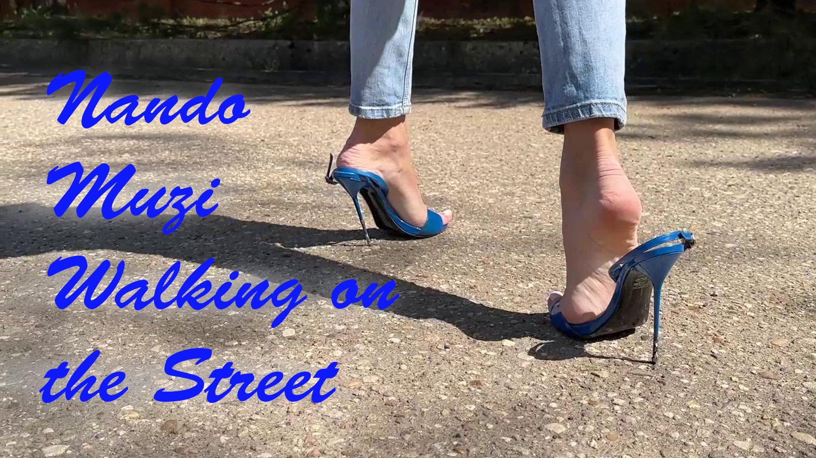 Nando Muzi High Heels Walking with Straps Down, Slingback walk, High ...