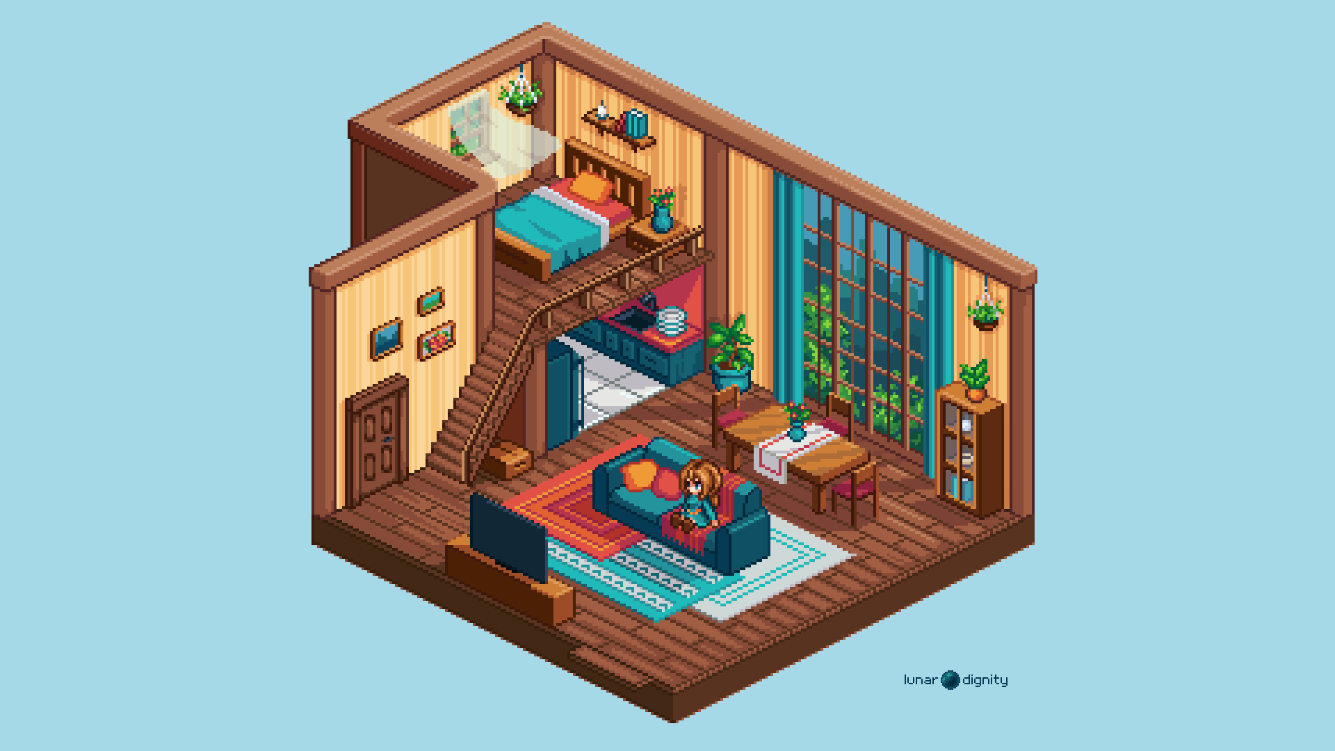 Isometric room - Lunar Dignity | Boosty