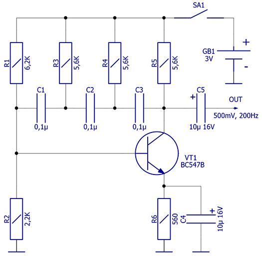 Rc генератор. RC Генератор на транзисторе. Пробник Генератор схема. RC автогенератор.