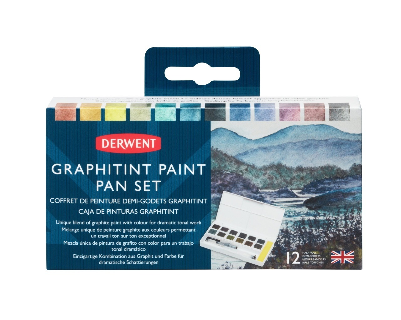 Paint pan. Derwent Graphitint акварель. Набор Derwent "Graphitint Mixed Media". Derwent Graphitint палитра. Набор Derwent "Graphitint Mixed Media" 12цв карандашей + Акварельные краски 6цв + кисть.