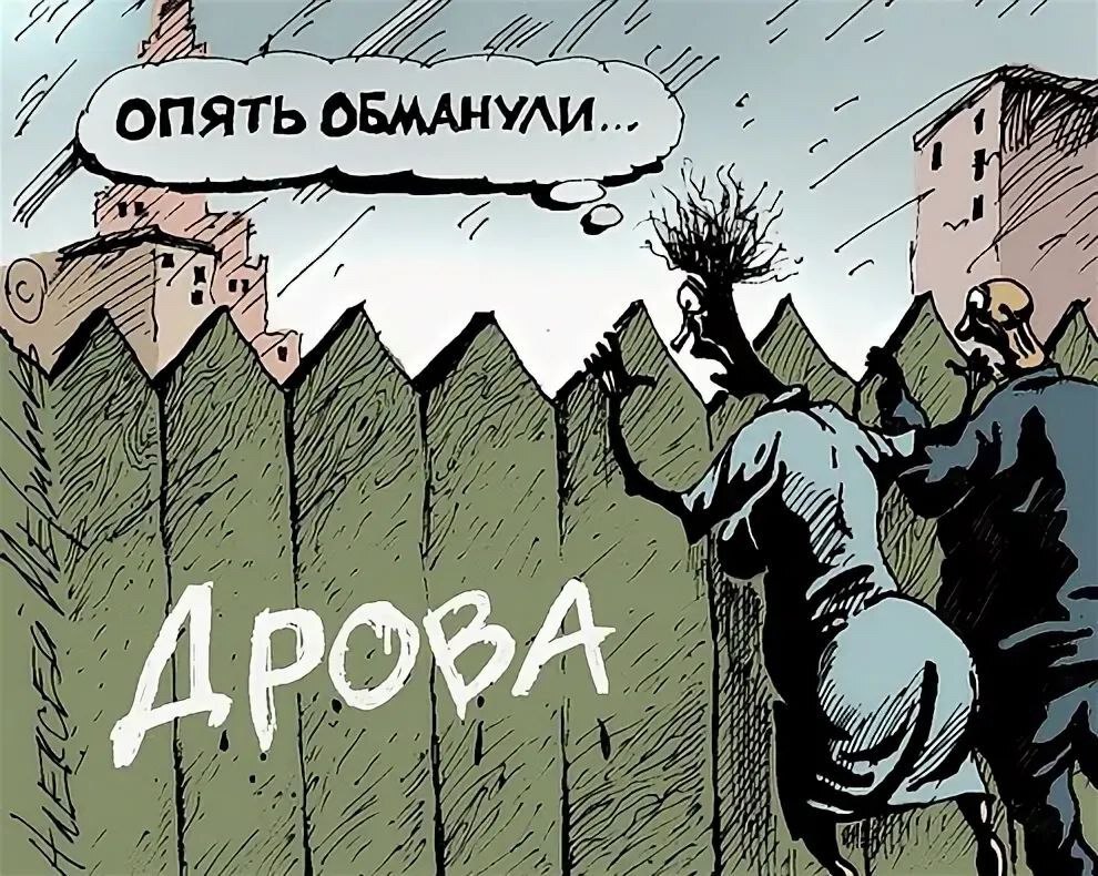 Обман властей. На заборе написано а там дрова лежат. Карикатура надпись на заборе. Дрова карикатура. На заборе написано.