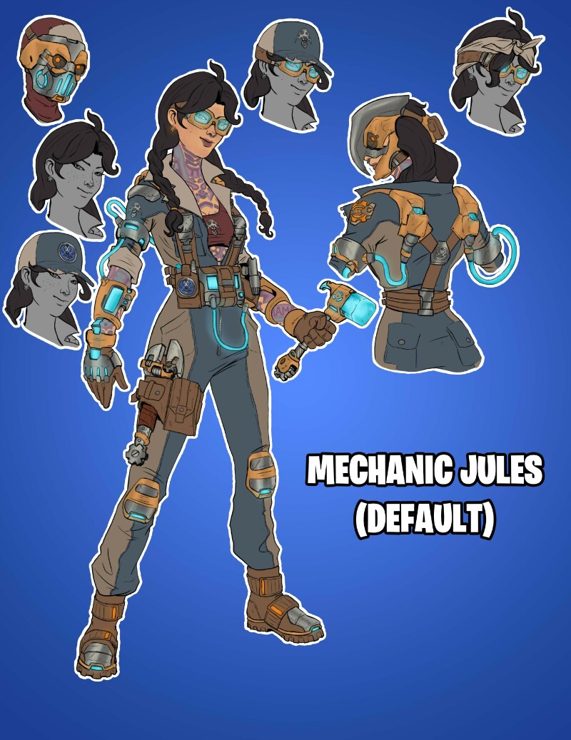 Fortnite Fan Concept] Mechanic/Agent Jules & Ultimate Ohm remixes -  AlexZebol | Boosty