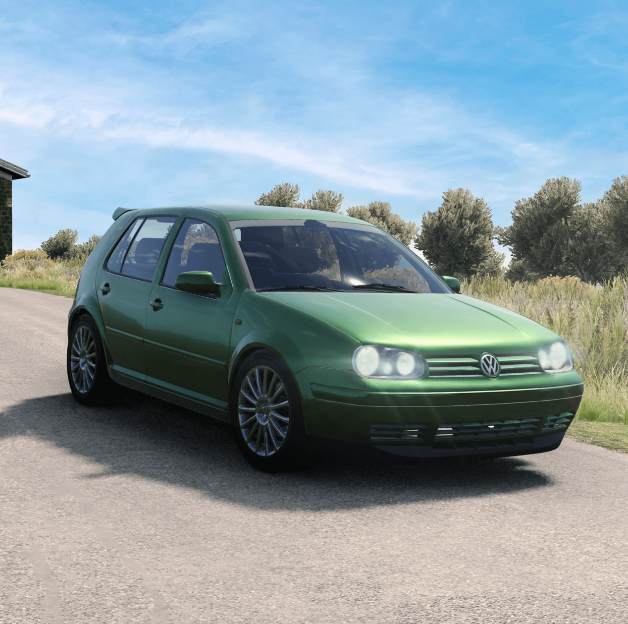 Volkswagen Golf 4 природа