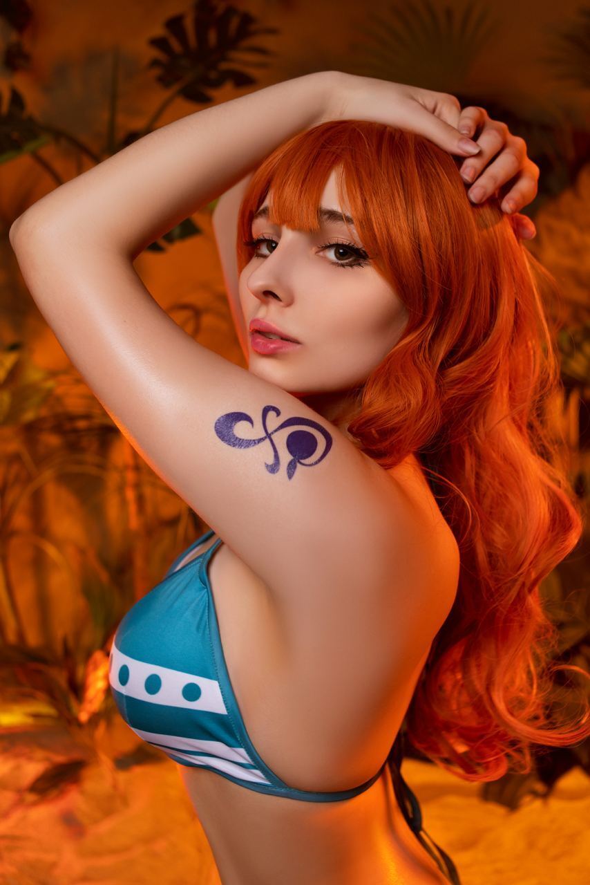 Nami cosplay. Mia Green Tea. Mia Green Tea Патреон. Mia Green Tea косплей.