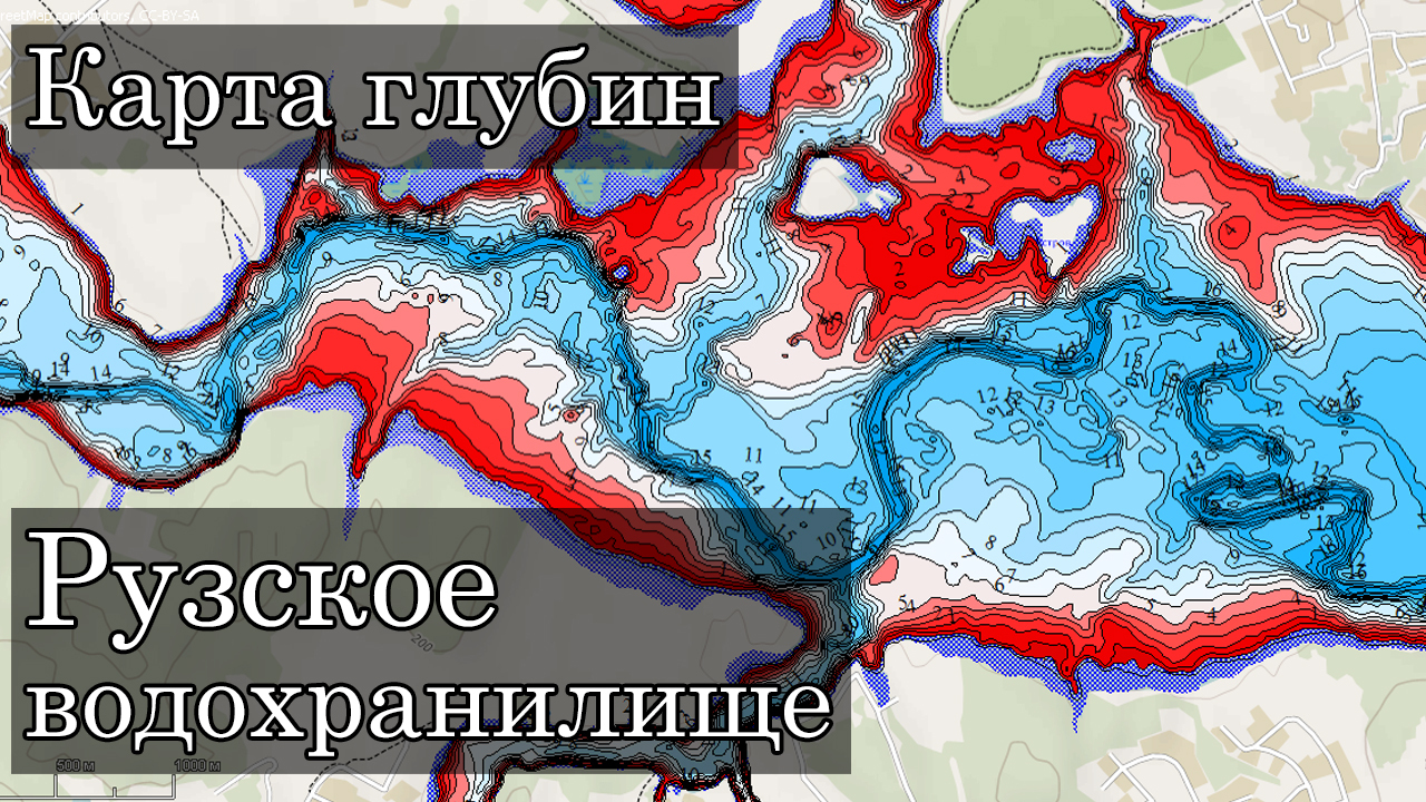 Карта глубин, ям и рыболовных мест