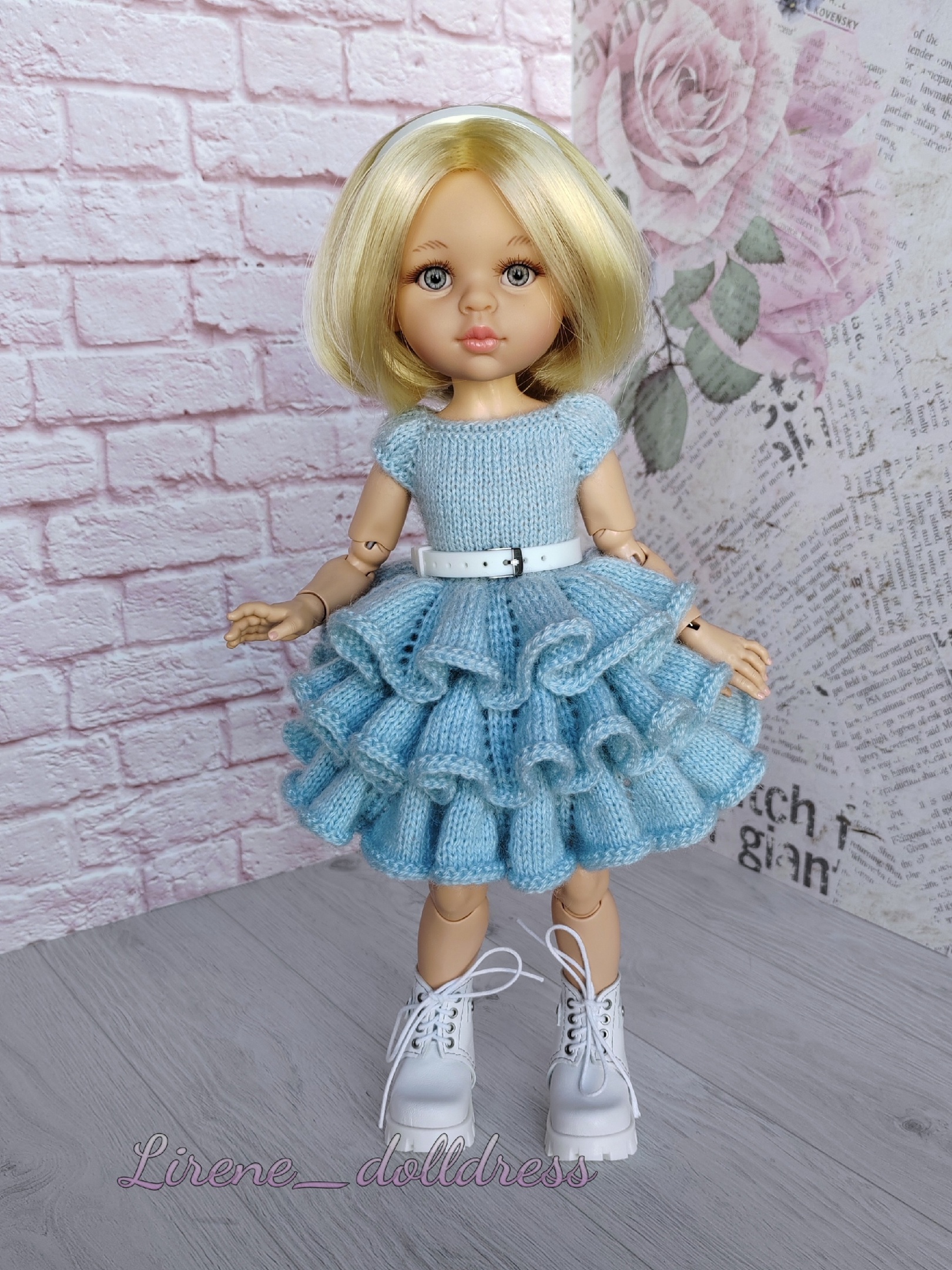 МК «Платье Верона» для кукол Паола Рейна 32-34 см - Lirene Dolldress ...