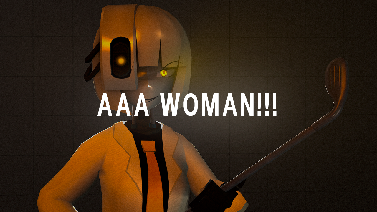 Animation with Glados, but this is still a draft / Анимация с Glados