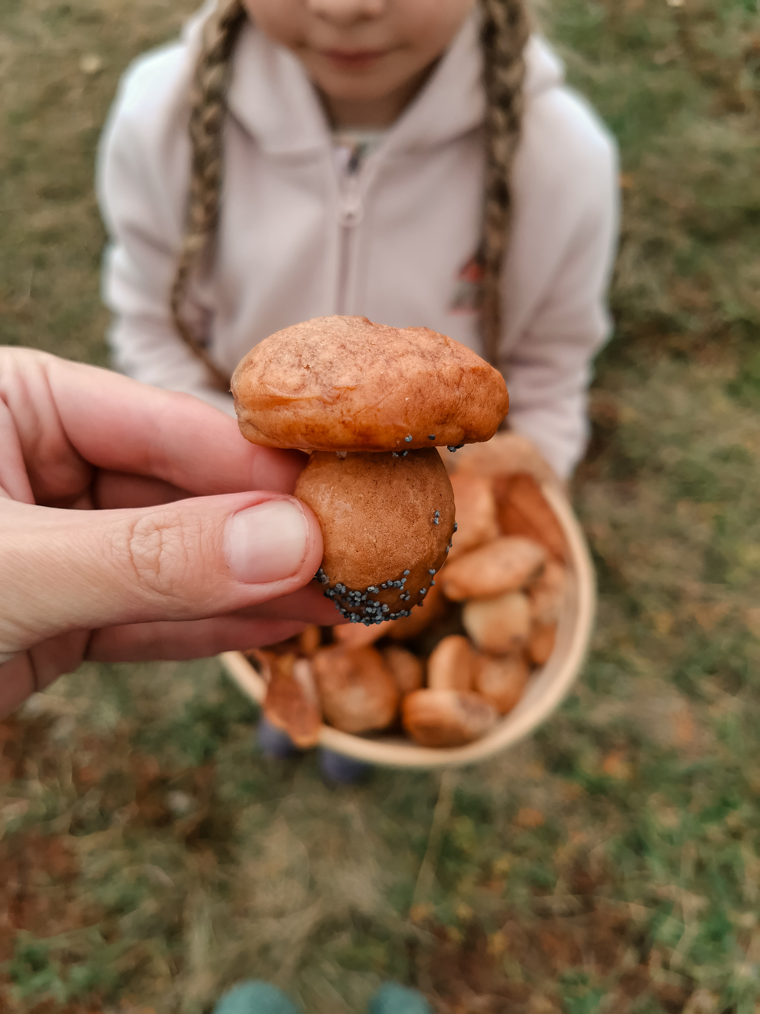 Веселые грибочки печенье