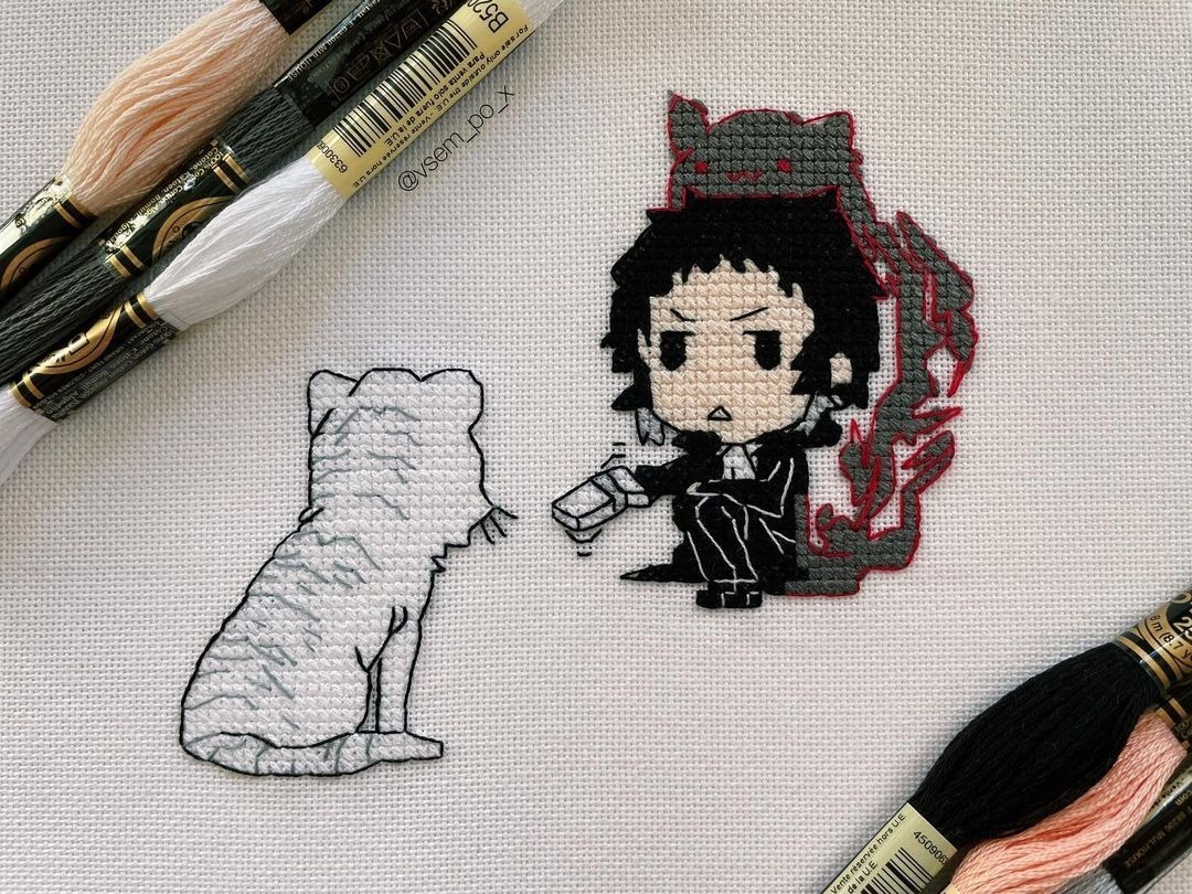 Anime cross stitch pattern Akutagawa & Tiger, Bungo Stray Dogs - Anime  cross stich pattern by A-Stitch | Boosty