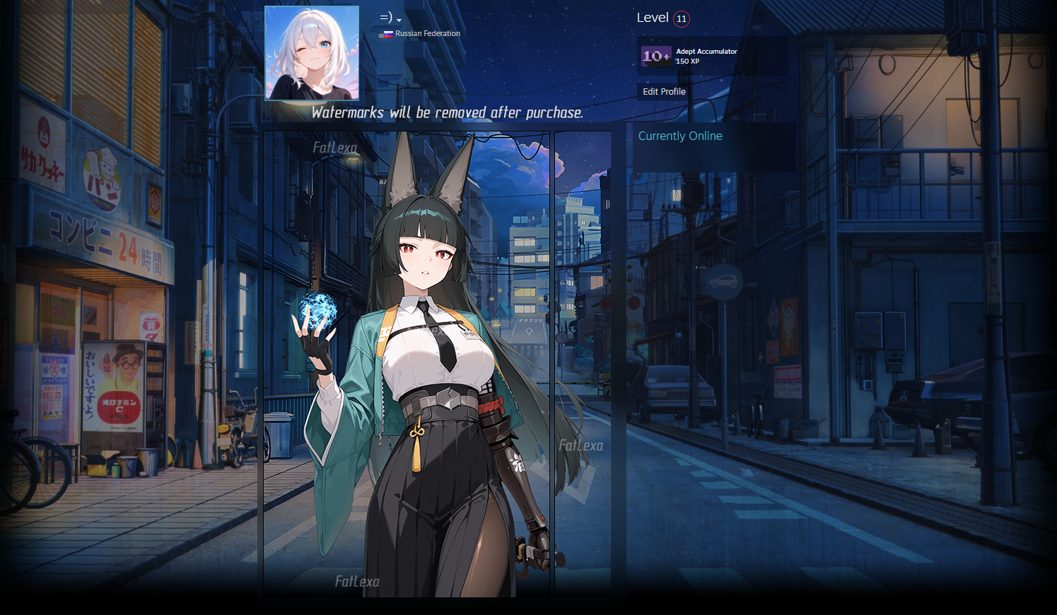 ANIMATED Steam Artwork - Miyabi (Zenless Zone Zero) - Fat Lexa | Boosty