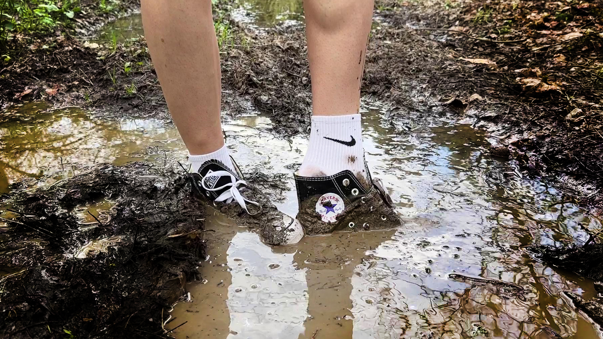 MUDDY CONVERSE ALL STAR, Converse in Mud, Wet and Muddy Converse ...