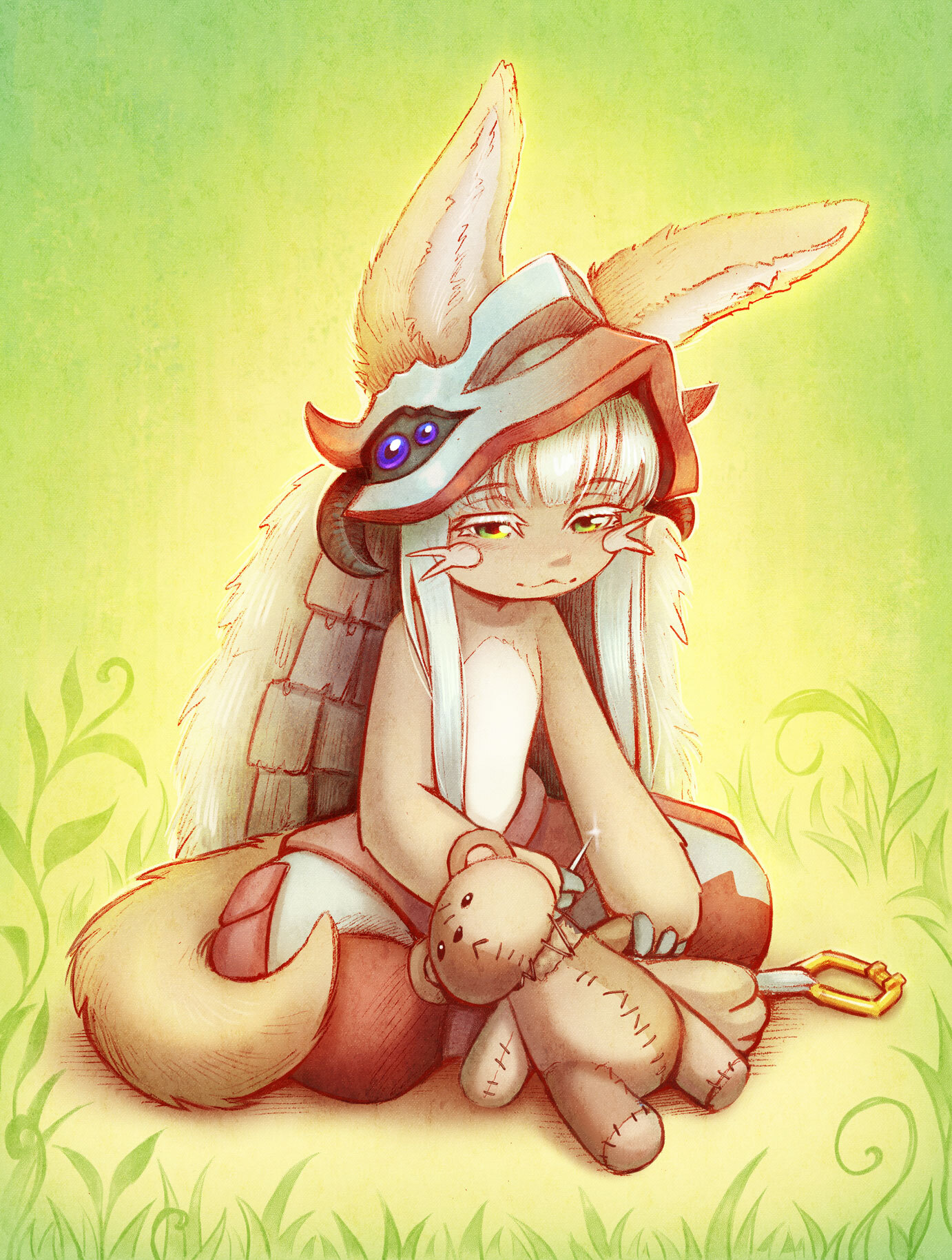 Fanart: Nanachi from Made in Abyss Process+PNG+PSD - RitsuXZ Boosty 