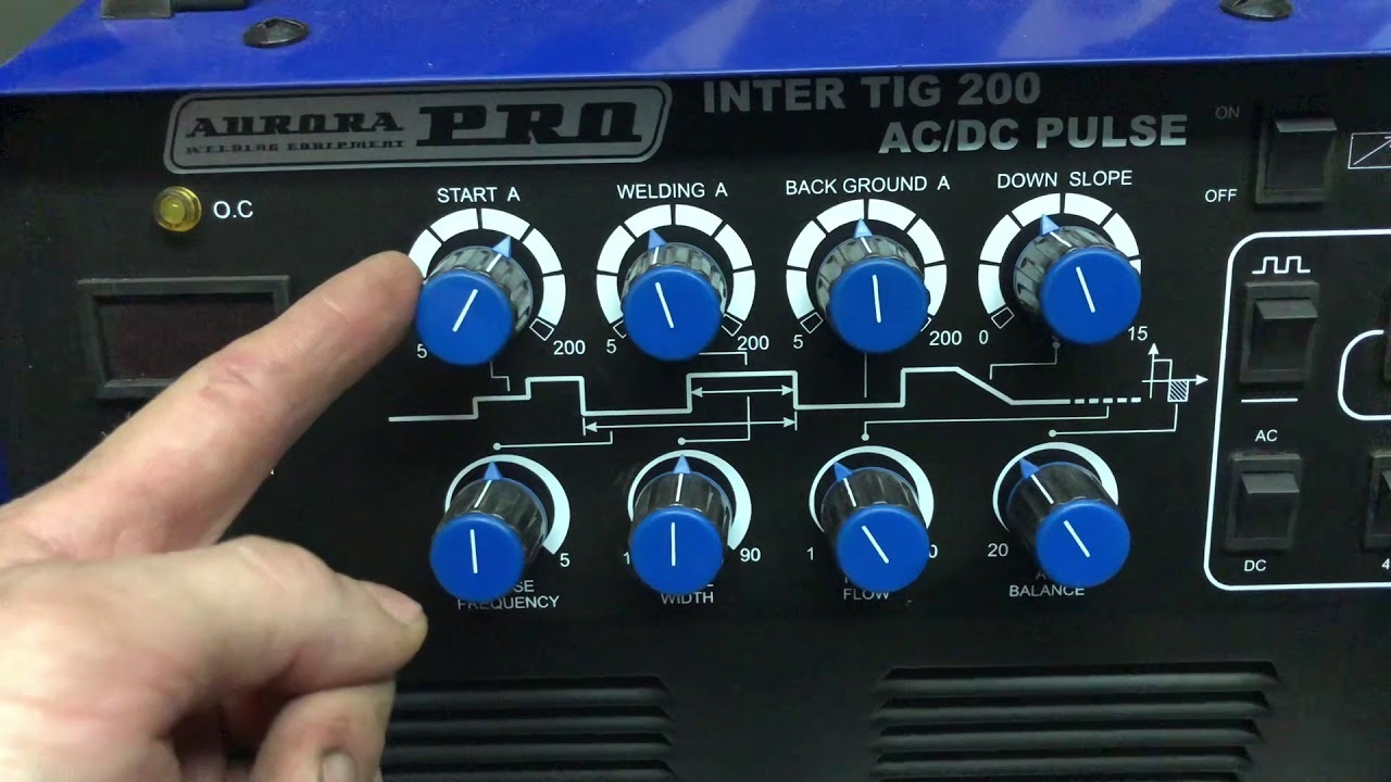 Pro inter tig 200 pulse. Aurora Inter Tig 200 AC/DC Pulse.