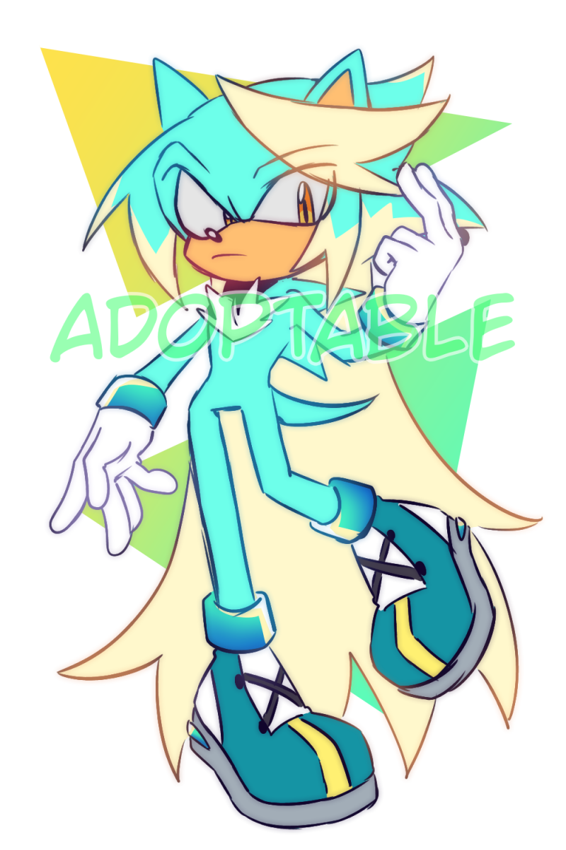 Cyan/Yellow Hedgehog|Sonic Adoptable[sold] - Oertemy | Boosty