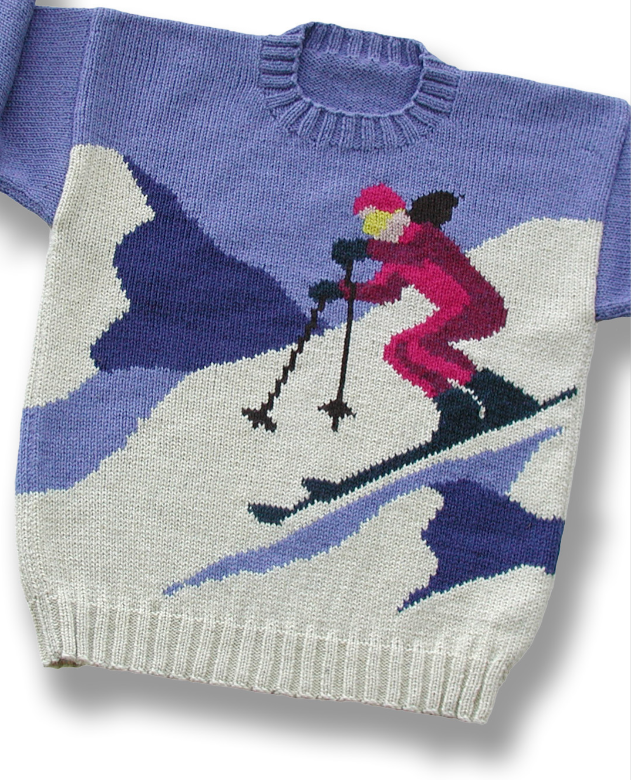 Лыжник спицами. Джемпер интарсия. Вязаные детские свитера в интарсия. Свитер интарсия спицами. Орнамент на детские джемпера.