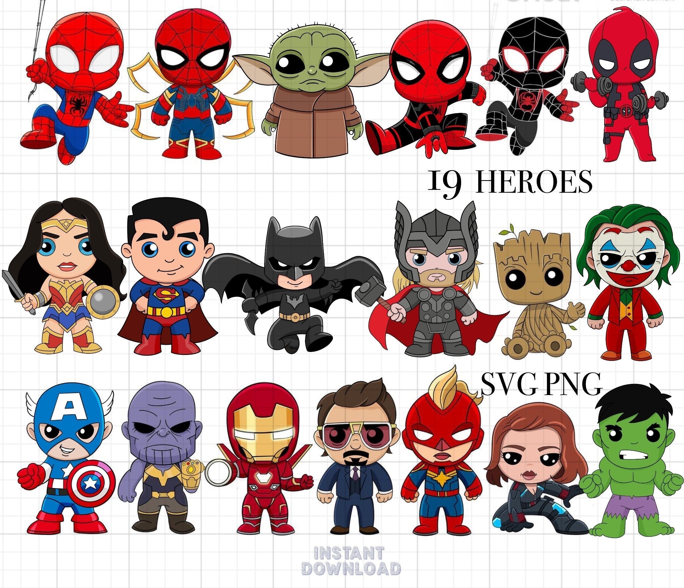 Bundle SVG PNG Baby Superheroes - PrimankaShop | Boosty