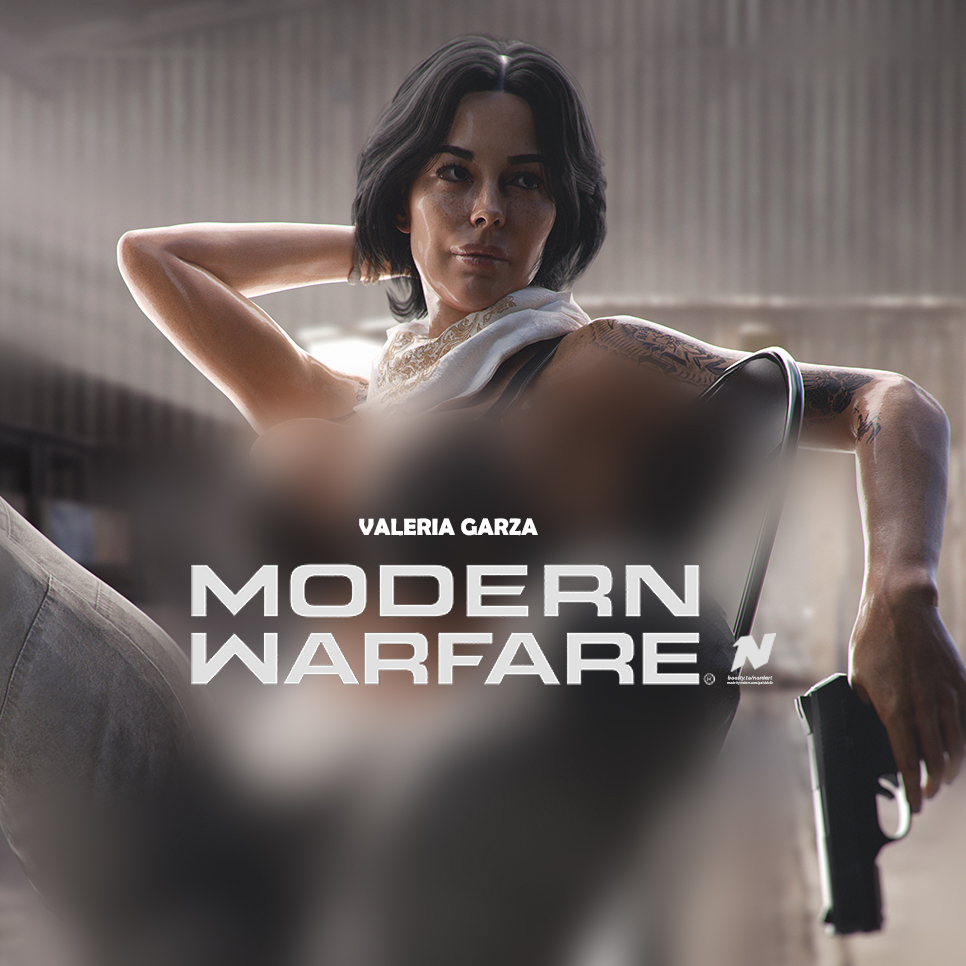 Valeria Garza. COD Modern Warfire. 1 PIC (10K Quality) - GA3D / NORDART