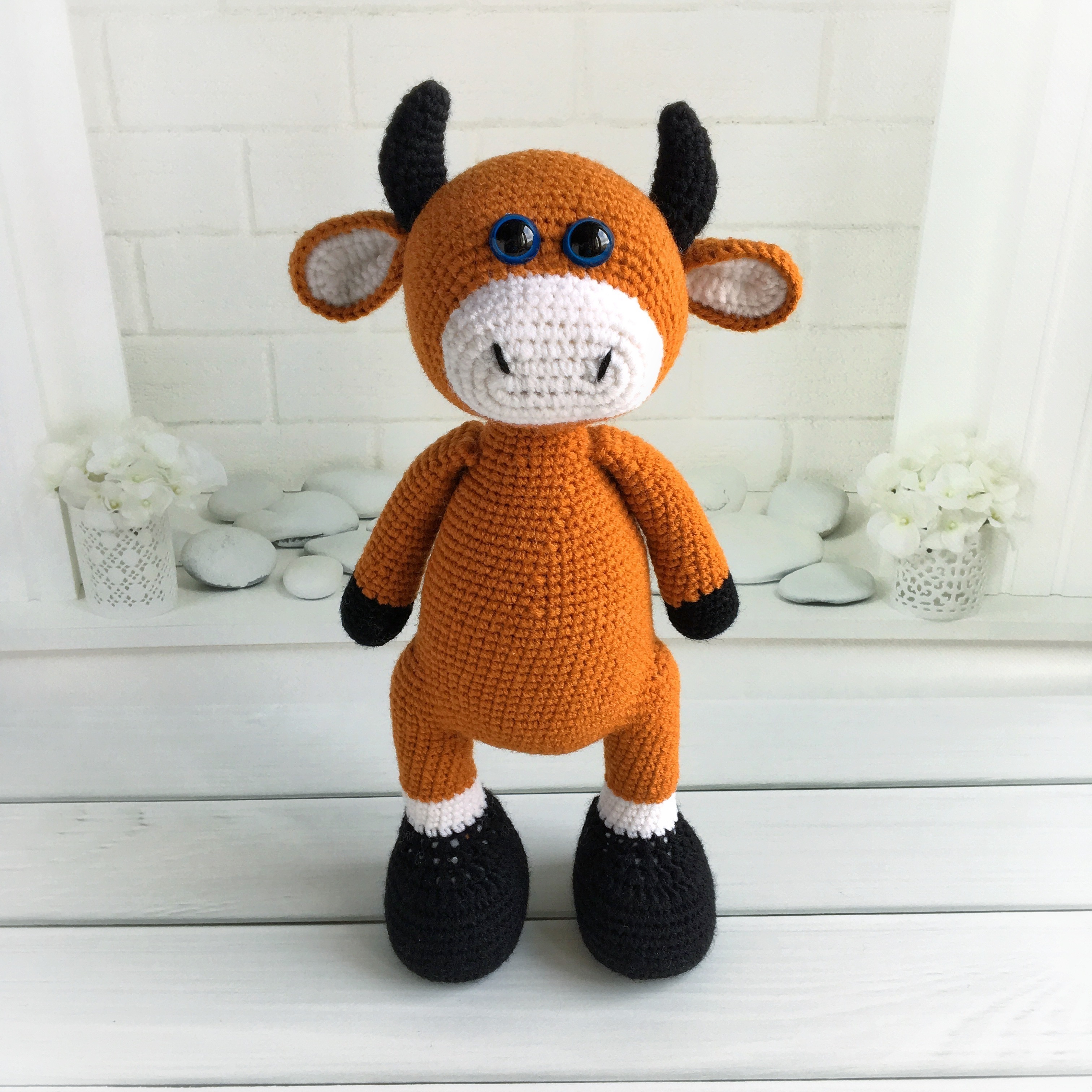 English Crochet pattern ox (pdf) Natalia Solovieva Boosty