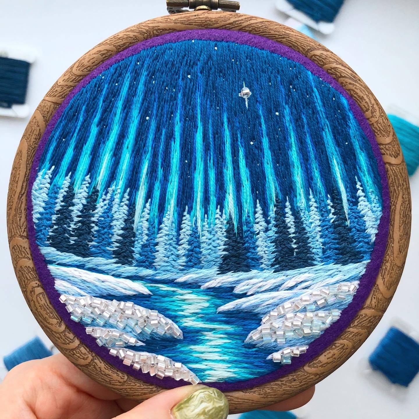 (1st payment) Aurora Lights commissioned embroidery for Dalaina (PAID ...