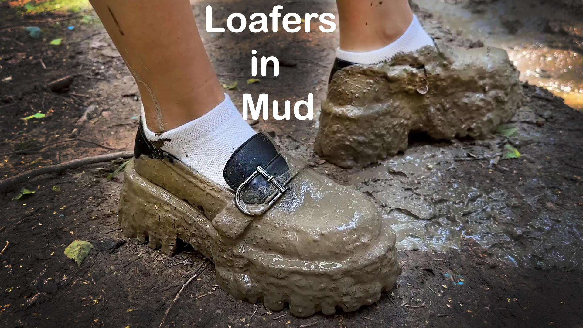 Platform Loafers in Mud, Shoes in Mud, Loafers in Mud, Platform Shoes ...