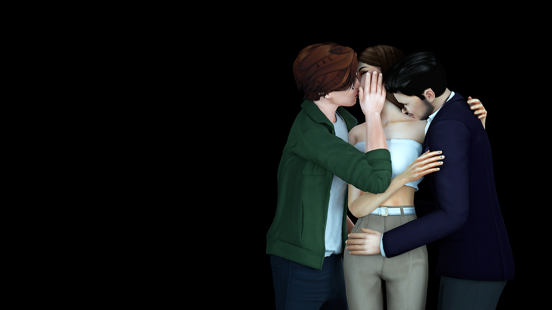 Threesome animation sims 4