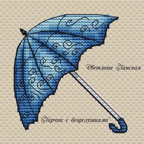 Парижские зонтики Набор для вышивки крестом Нова Слобода СР3320