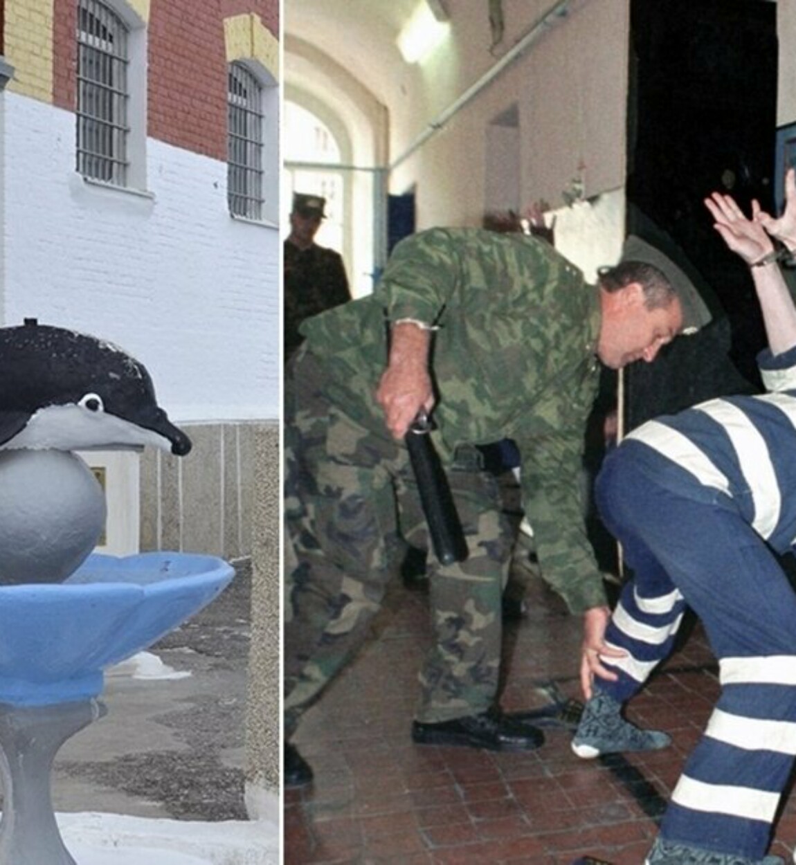 Фонтан черный Дельфин тюрьма