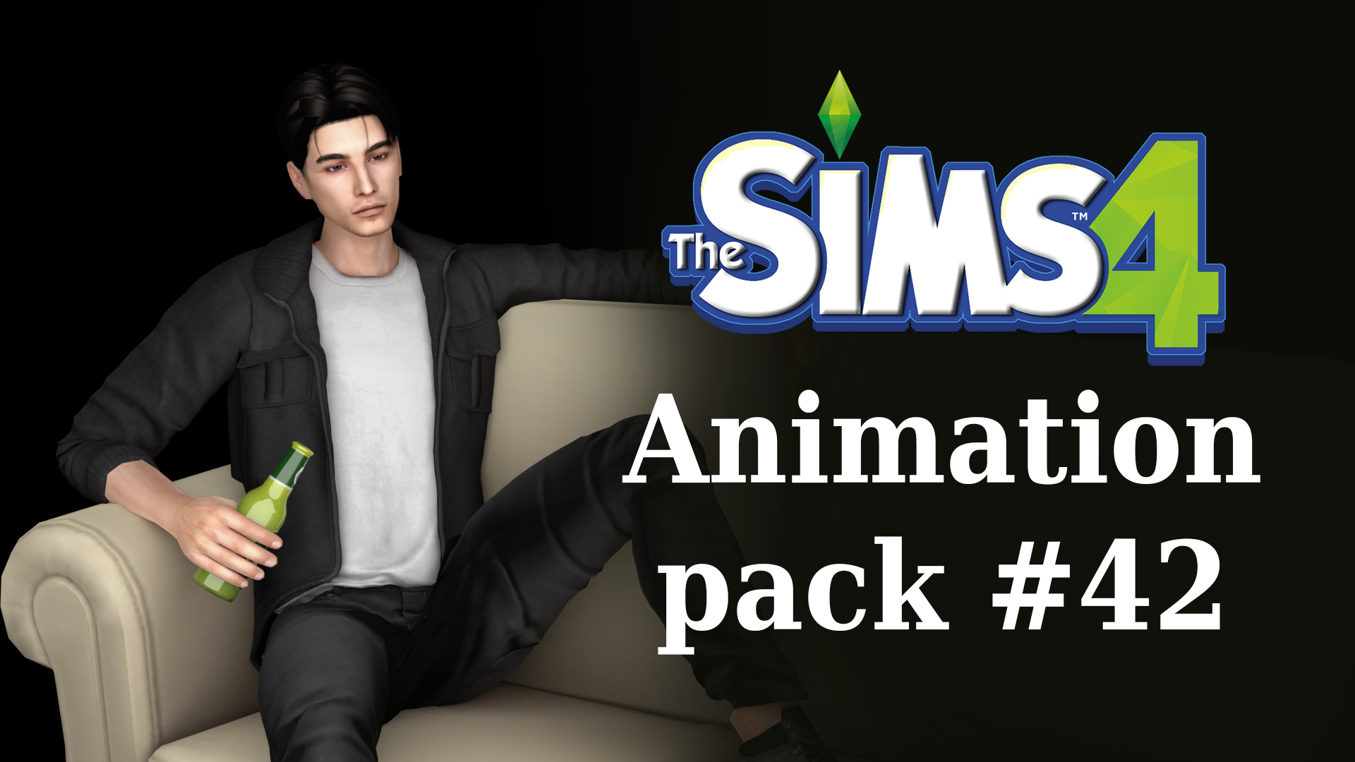 Animation Pack #42 - animations with a bottle | Анимации Симс 4 - с ...