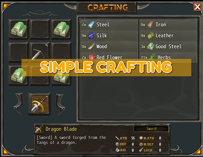 New plugin. Simple Crafting [PRO] (MZ + MV) - Pheonix KageDesu | Boosty