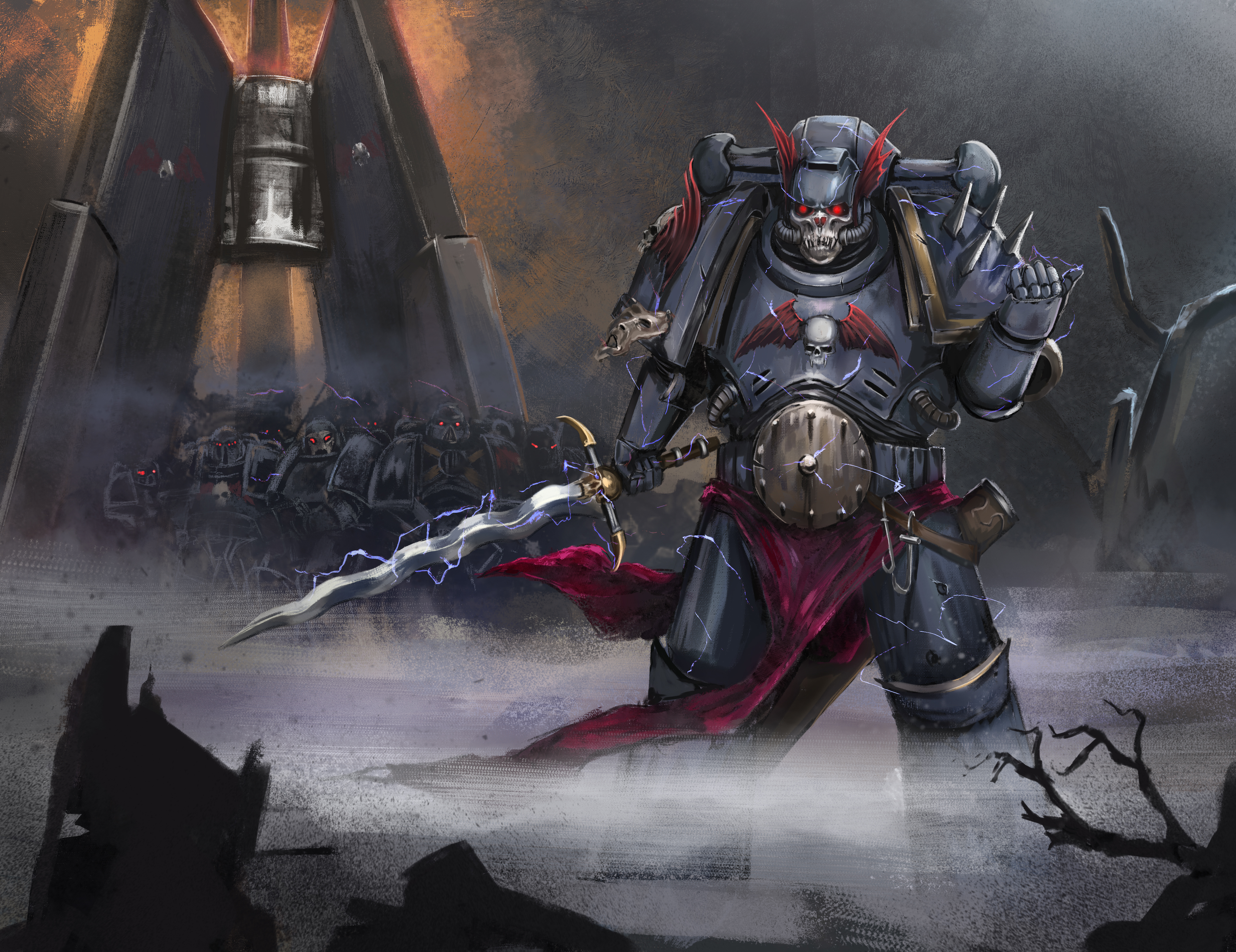 Ересь. Найт лорды вархаммер. Warhammer 40000 Night Lords. Night Lords Warhammer 40k. Night Lords pre Heresy.