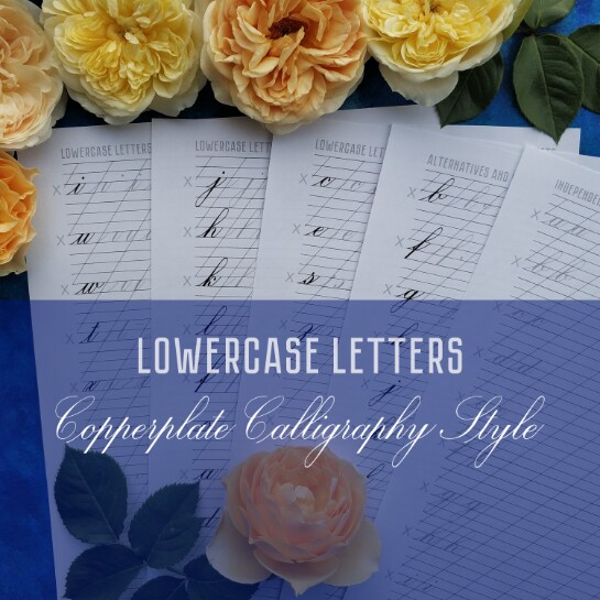 Copperplate - Lowercase letters and Numbers - Good Worksheets | Boosty
