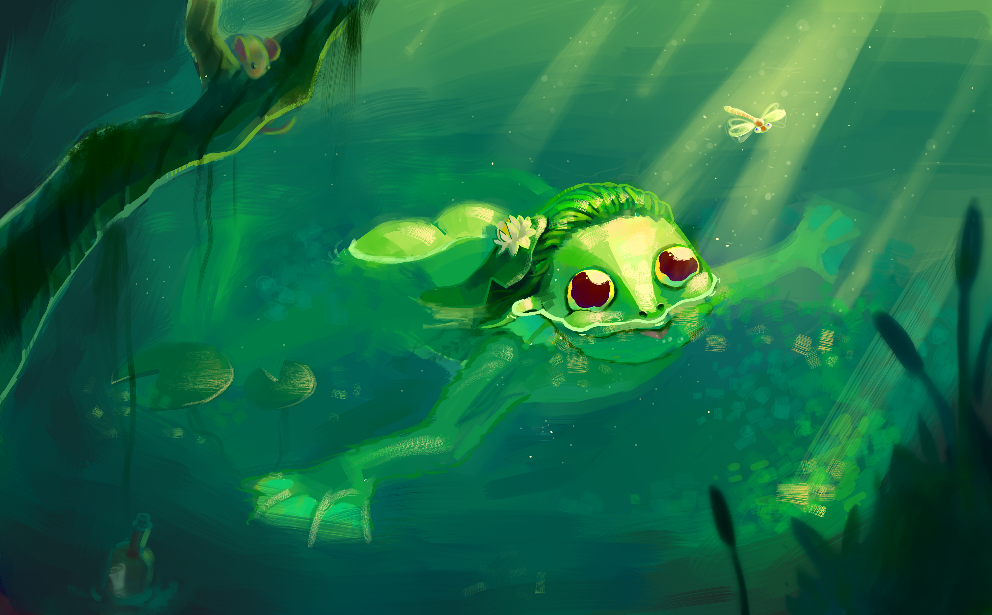 Froggo boy in his <b>swamp</b> - exclusive content from Craft Machine, subscribe a...