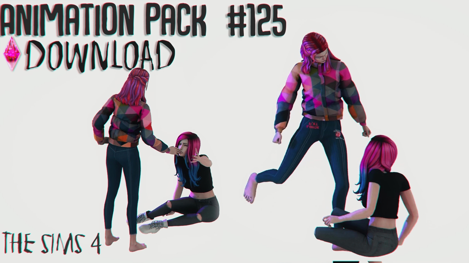 [The Sims 4] Animation Pack 125 (DOWNLOAD) couple, TALK Sovushka games Sims 4 Boosty