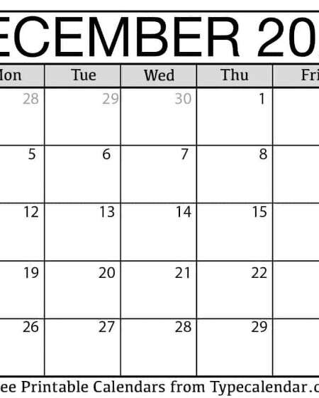 Free December 2022 Calendars