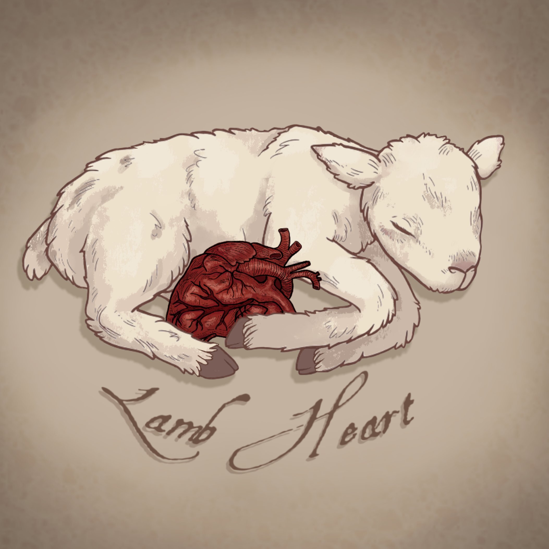 Lamb Heart Plushies