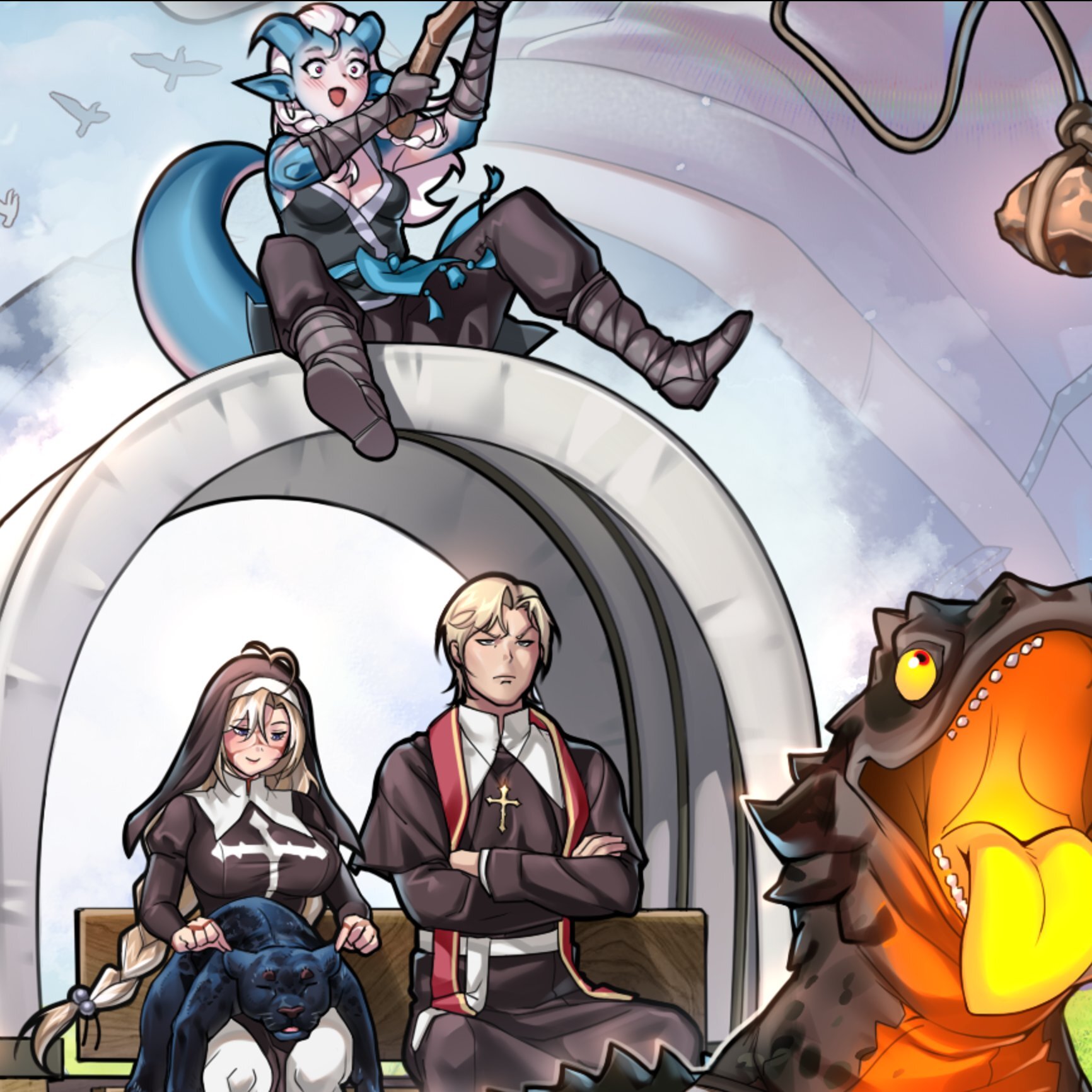 Nia & Friends in RPG world